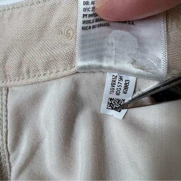 American Eagle Women’s Size 8 Long Tall 90’s Straight Painter Beige Jeans Pants - Picture 11 of 12